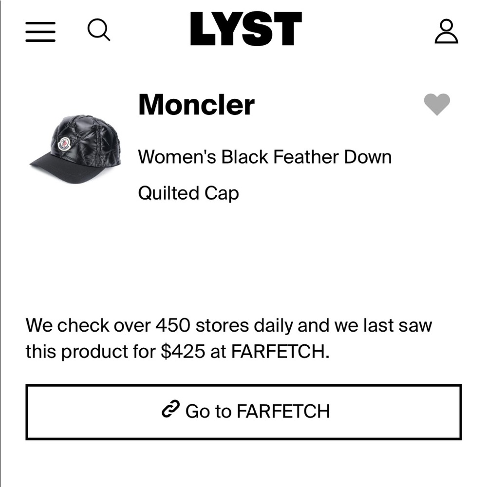 💯 Authentic RARE MONCLER Quilted Puffer Down Black Ball Cap Hat - Picture 3 of 15